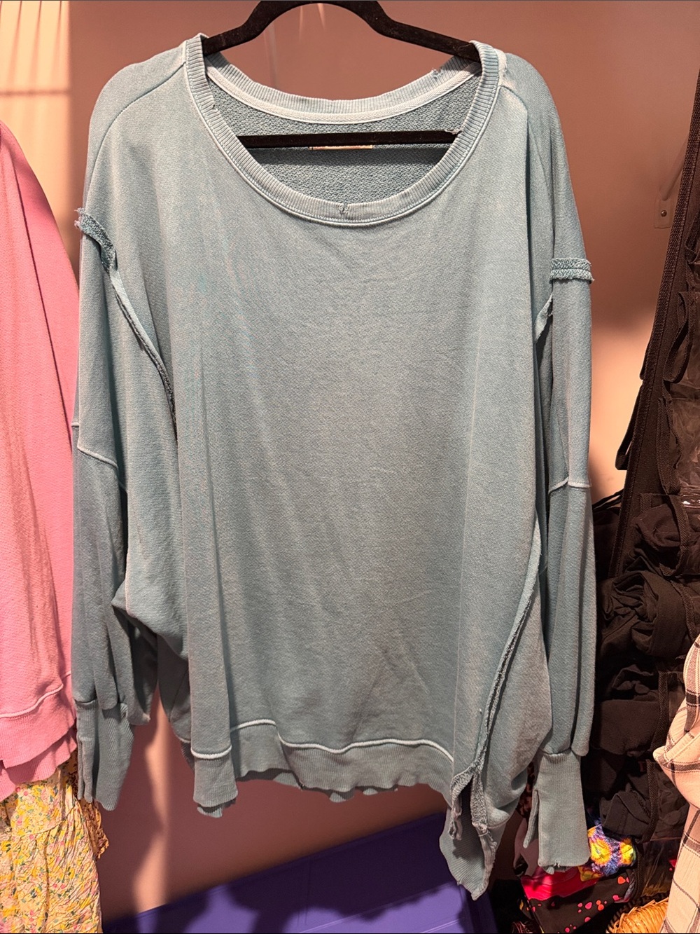 Teal We The Free sweater